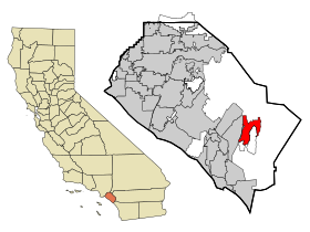 Orange County California Incorporated and Unincorporated areas Rancho Santa Margarita Highlighted.svg
