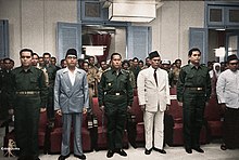 Chief members of Revolutionary Government of the Republic of Indonesia. March 01, 1958. PRRI colorized by colorbykevin.jpg