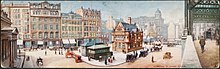 Panorama postcard of St Enoch Square, Glasgow from St Enoch Station, around 1900, looking north to Buchanan Street Panorama Card of St Enoch Square.jpg