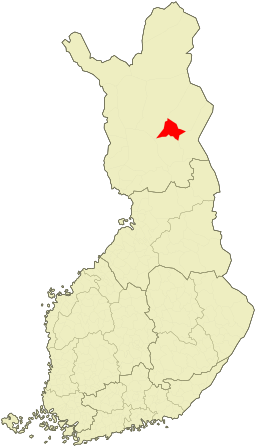 Pelkosenniemi kommunes beliggenhed