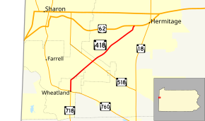 Pennsylvania Route 418 map.svg
