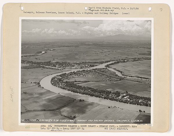 Aerial view of Calumpit, circa 1930s