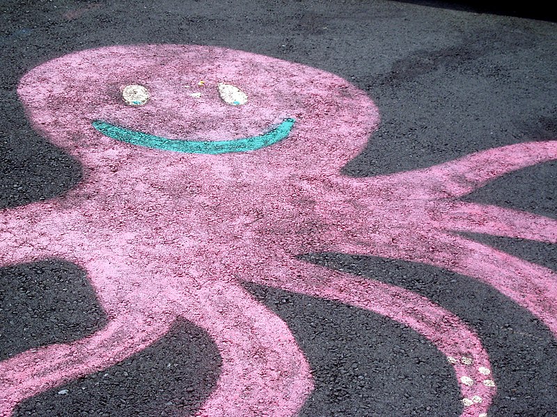 File:Pink octopus chalk drawing.jpg