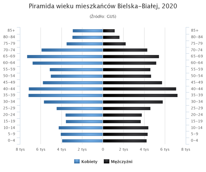 Bielsko-Biała: Nazwa miasta, Symbole, Geografia