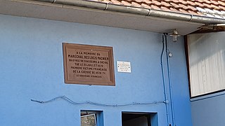 Plaque commémorative Maréchal des logis Claude Ferréol Pagnier, premier mort de la Guerre de 1870.