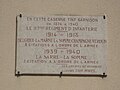 plaque commémorative de 1914-1918, 1939-1940 117e R.I.