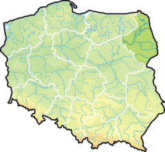 Podlaske wojewůdztwo na mapie Polski
