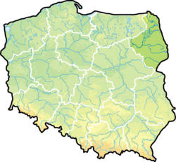 Расположение в Польше 