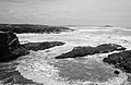 Winter sea. Porto Covo, west coast of Portugal