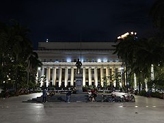 Post Office Building, Liwasang Bonifacio night view