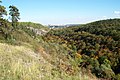 Čeština: Krajina nad centrální části Prokopského údolí v Praze, s různými výhledy do údolí a okolních městských částí English: Landscape over the central part of Prokopské údolí valley in Prague (CZ) with lot of outlooks towards the surrounding neighbouring parts of the city