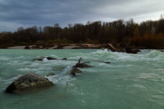 13 mai : Crue dans la RNN des Ramières du val de Drôme, par L'Hôte Catherine.