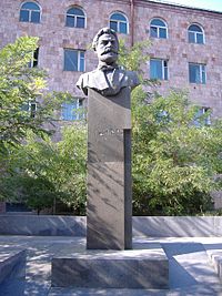 Monument to Raffi in Yerevan