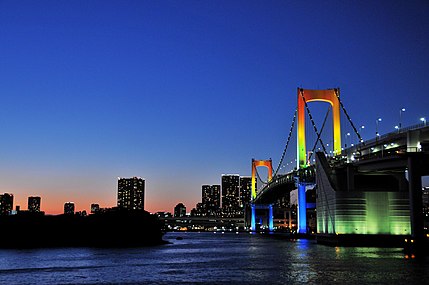 Rainbow Bridge kuvattuna Odaibasta