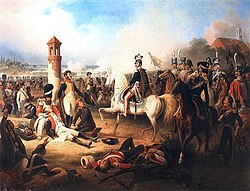 Cyprian Godebski[1] halála a Raszyn-i csatában 1855 January Suchodolski festménye
