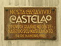 Placa da casa de Castelao