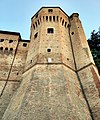 * Nomination The "Venetian loggia" and the large tower named "Rocchetta di Piazza" visible from Piazza del Popolo in Cesena. (3-point perspective) --Terragio67 20:00, 30 June 2022 (UTC) * Promotion  Oppose Please feel free to change the status to "Discuss" if you'd like more opinions, but I think this is a not quite successful cellphone picture (we can't tell from the incomplete Exif information). The bricks are not that sharp, parts look overexposed, and the sky seems too green. -- Ikan Kekek 00:41, 1 July 2022 (UTC) I forgot to mention: There is also Com:Overcat to correct. -- Ikan Kekek 00:43, 1 July 2022 (UTC) REPLY @Ikan Kekek Thx 4 your review. I uploaded a new version from my Action Camera because I badly used darktable 4 the first time. Then, I simplified the category. (Overcat issue) --Terragio67 15:59, 01 July 2022 (UTC) The photo is better, but how did you address overcat? Category:Cesena is obviously overcat for Category:Piazza del Popolo (Cesena). -- Ikan Kekek 02:58, 2 July 2022 (UTC) Reply @Ikan Kekek Understood... I am going to fix this issue also to other images. THX. --Terragio67 04:30, 02 July 2022 (UTC)  Comment Thanks. I have crossed out my previous opposing vote, but I have only changed the status of the nomination back to "Nomination," because I still feel like the sky may be a little too greenish. Could I have another opinion, please? -- Ikan Kekek 06:22, 2 July 2022 (UTC) Note: I don't know exactly what caused the greenish sky in the previous version. I decided to fix it, uploading a third and last version. --Terragio67 13:28, 02 July 2022 (UTC)  Support OK, I think this is a QI now, but don't be surprised if it goes to CR, because some of the bricks still are not that sharp although the tower as a whole is depicted well enough for me. -- Ikan Kekek 01:32, 3 July 2022 (UTC)