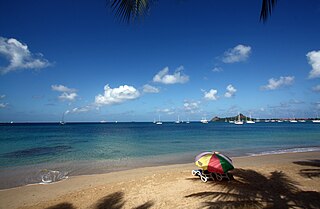 Rodney Bay Bay in Gros Islet Quarter, Saint Lucia