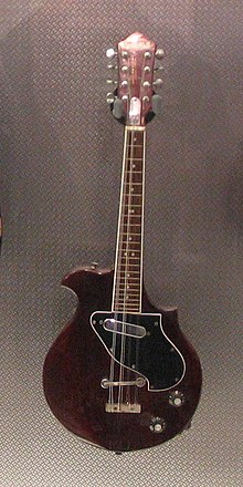 A solid-body electric mandolin