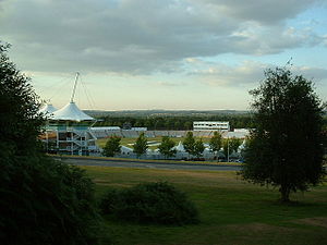 The Rose Bowl, seen before redevelopment started in 2009 Rose Bowl, Hampshire.jpg