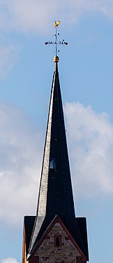 Weather vane on a steeple