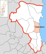 Location of the municipality of Söderhamn