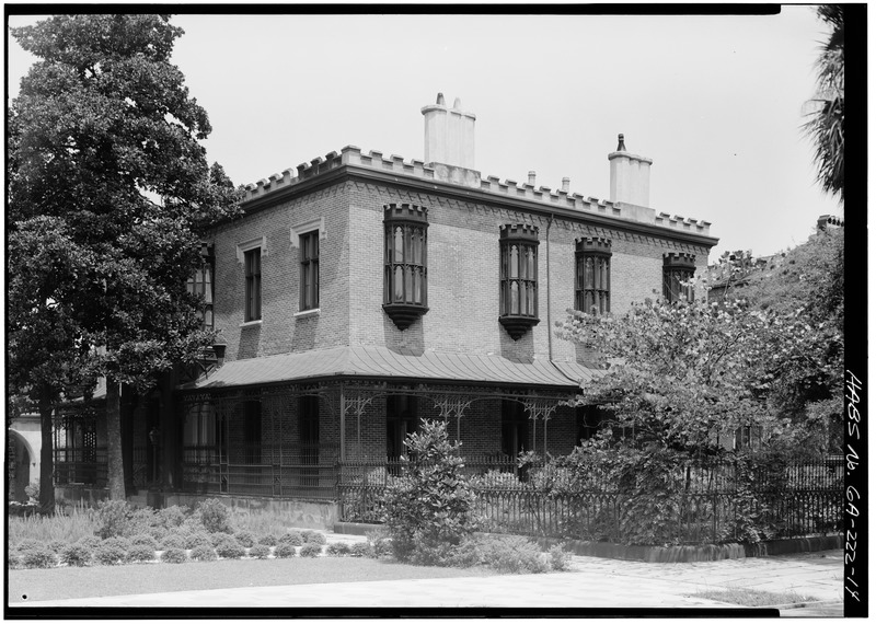 File:SOUTH AND EAST ELEVATIONS - Green-Meldrim House, 327 Bull Street, Savannah, Chatham County, GA HABS GA,26-SAV,22-14.tif