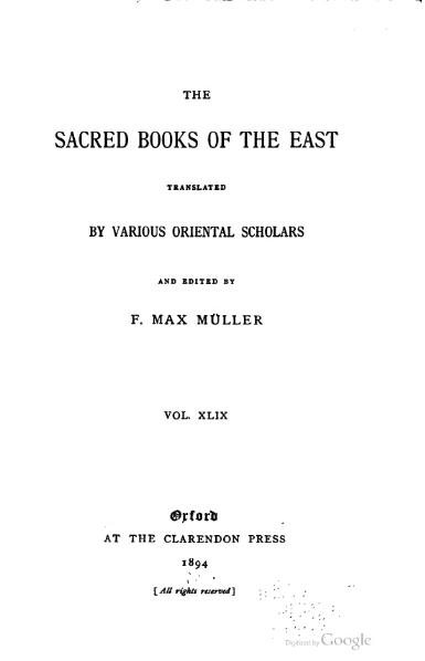 File:Sacred Books of the East - Volume 49.djvu