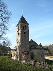 Vue du chevet de la chapelle de Saint-Martin-la-Vallée