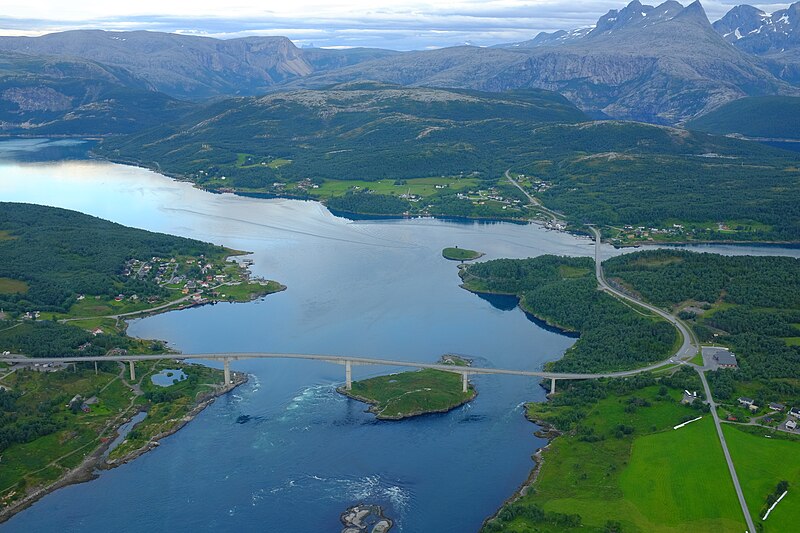 File:Saltstraumen and surrounding areas seen from the air.jpg