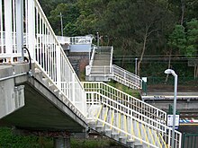 Pedestrian stairs Scarborough railway station stairs.jpg