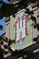 Deutsch: Hamburger Wappen an der ehemaligen Volksschule Norderstraße in Hamburg-St. Georg.