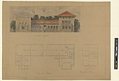 Scroll and Key Society building, Yale University (New Haven, Connecticut). Front and 1st, 2nd, and 3rd floors. Elevation and plans LCCN2013648230.jpg