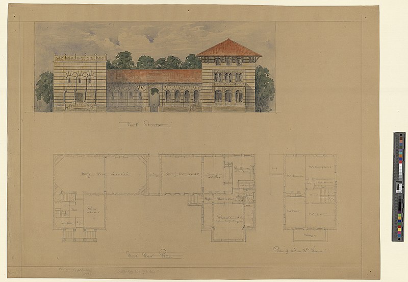 File:Scroll and Key Society building, Yale University (New Haven, Connecticut). Front and 1st, 2nd, and 3rd floors. Elevation and plans LCCN2013648230.jpg