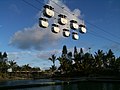 View of Sea World Australia, showing the Sky High Skyway.