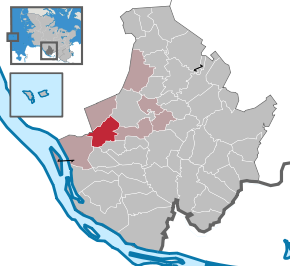 Poziția Seester pe harta districtului Pinneberg