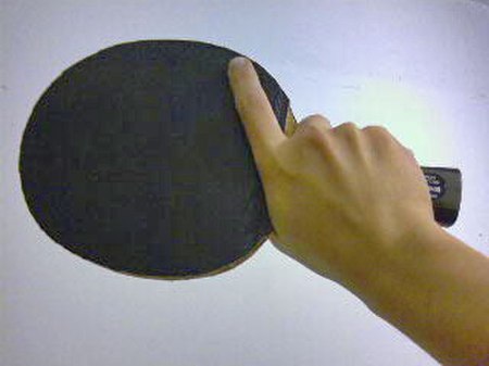 Black side of the paddle