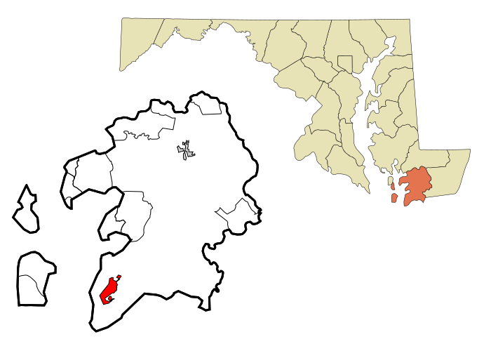 File:Somerset County Maryland Incorporated and Unincorporated areas Crisfield Highlighted.svg