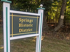 Springs Historic District sign 092104.jpg