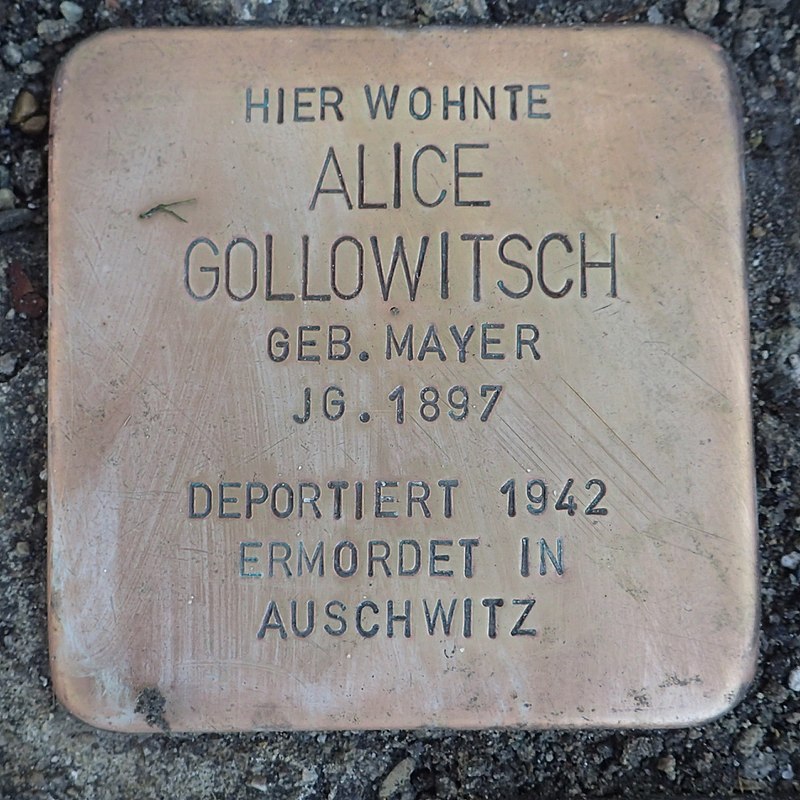 Stolperstein Leutkirch Karlstraße 12 Alice Gollowitsch