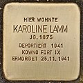 Stumbling stone for Karoline Lamm (Simmelsdorf) .jpg