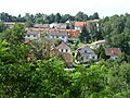 Čeština: Zástavba ve Straňanech (část obce Doudleby) u Českých Budějovic focená od kostela English: Houses in Straňany (part of Doudleby), České Budějovice district, Czech Republic, as seen from the church