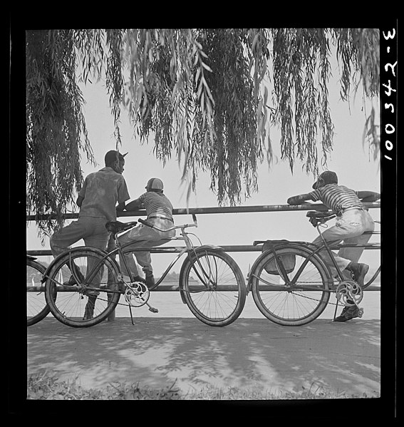 File:Sunday cyclists watching sailboats at Haines Point8c34880v.jpg