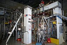 The Tokamak a configuration variable, research fusion reactor, at the Ecole Polytechnique Federale de Lausanne (Switzerland). TCV vue gen.jpg