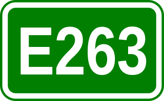 European route E263 Road in trans-European E-road network