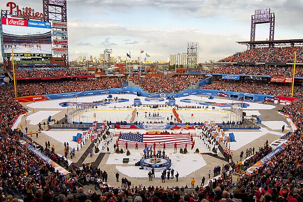 The 2012 Winter Classic at Citizens Bank Park in Philadelphia