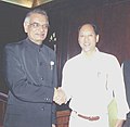 Miniatuur voor Bestand:The Chief Minister of Nagaland Shri Neiphiu Rio meeting with the Union Home Minister Shri Shivraj Patil in New Delhi on October 19, 2004.jpg