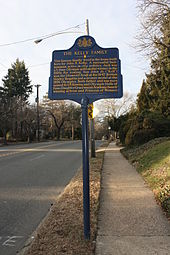 Historical Marker in der Henry Avenue in Philadelphia