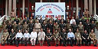 The Minister of State for Defence in a group photograph during the Chief Engineers Conference, organised by the BRO, 2013