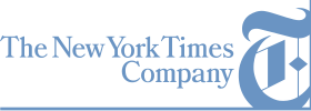 Het logo van de New York Times Company